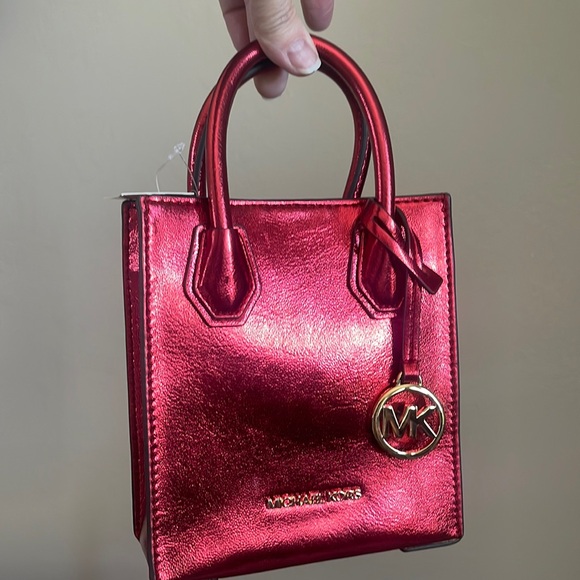 Mercer Extra-Small Patent Leather Crossbody/Satchel (Red) - Picture 4 of 9